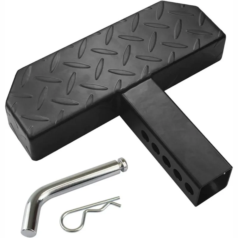 Pickup Rear Hitch Step Square Receiver Mount Foot Pedal Offroad Vehicle Access Step