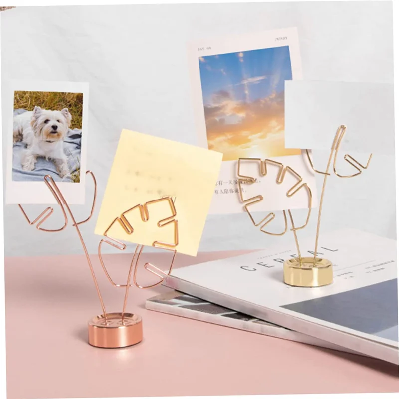 ABTS-Note Folder Memo Table Holders Table Sign Hawaii Decor Paper Clip Holder 2 Piece