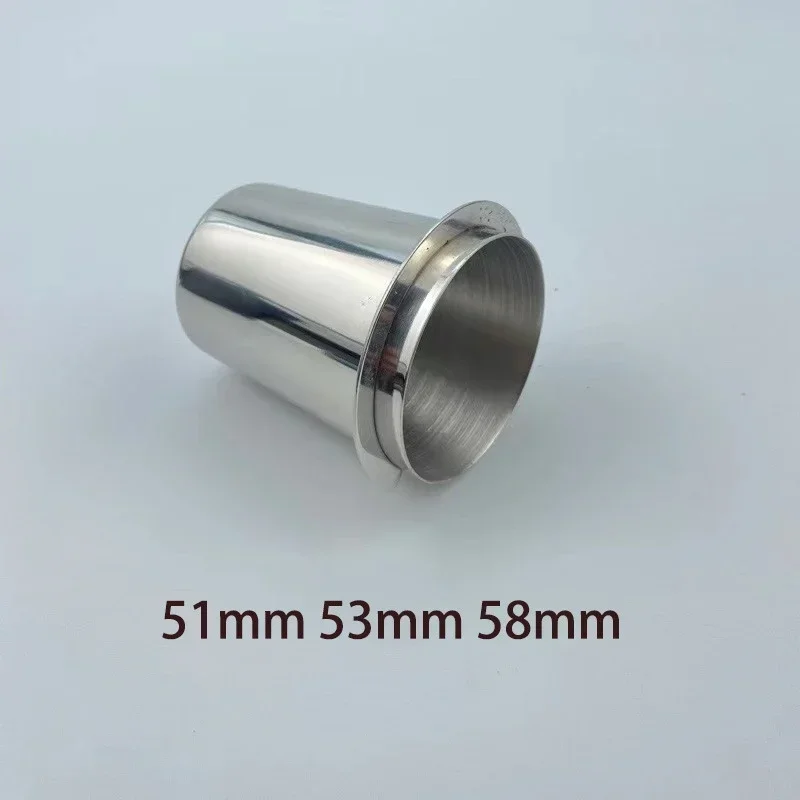 Coffee Dosing Cup 51mm/53mm/58mm Stainless Steel Coffee Sniffing Mug Powder Feeder Part Coffee Machine DIY Tools
