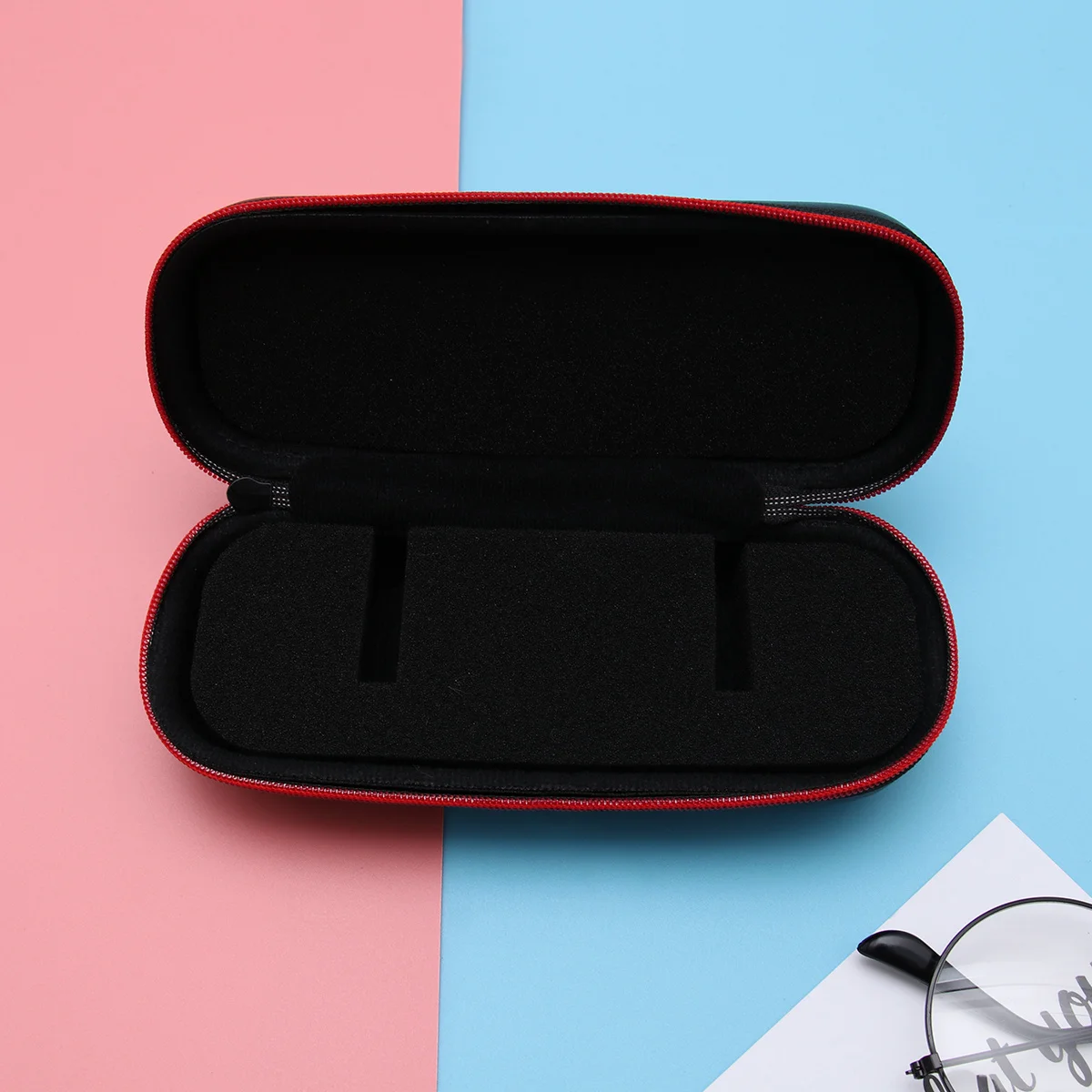 

Eva Watch Case Black 16x6x5cm Portable Waterproof Zippered Travel Storage Organizer Anti-Fall Watch Display Box Gift