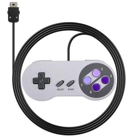 SNES/SFC Gamepad,Adaptation Genuine SNES/SFC Game Console, Gamepad Handle for Super Nin-ten-do Game Console