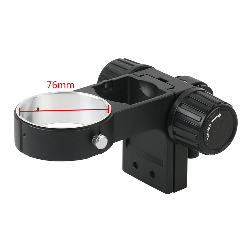 76mm Adjustable Focusing Stereo Microscope Head Holder Trinocular Binocular Table Microscopio Stand Focus Supporter