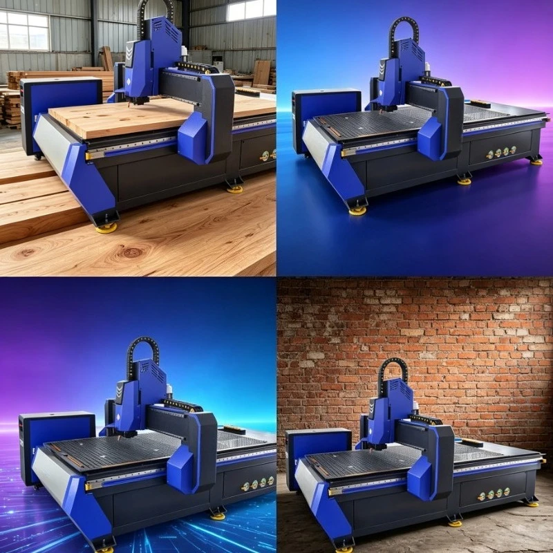 Customized Wood CNC Router Engraving Machine with Water Cooled Spindle for Industrial Woodworking Cabinet Door Carving