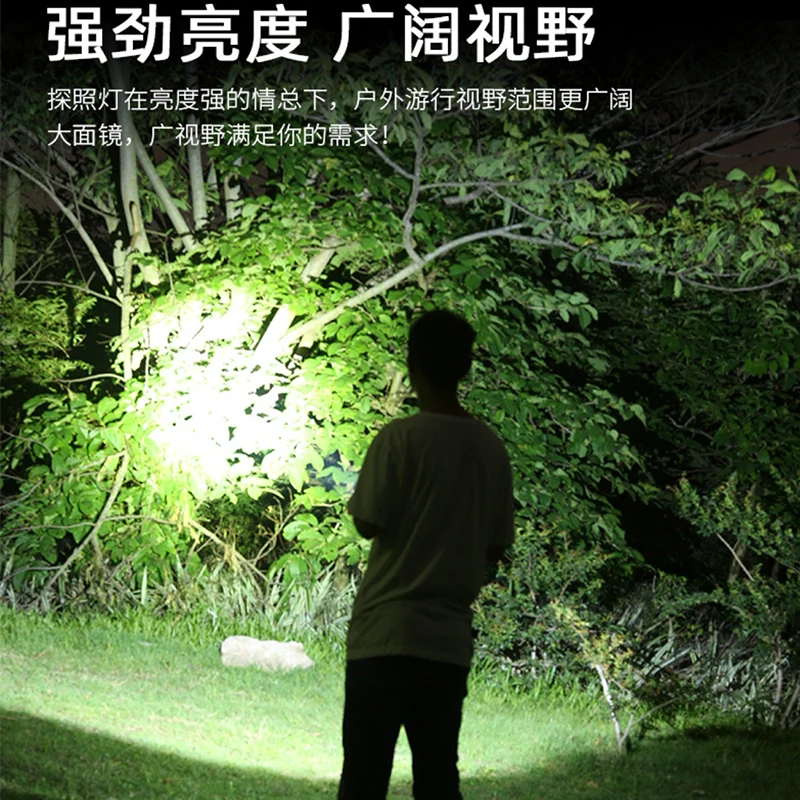 Reflector Led de luz fuerte, linterna portátil multifunción, carga USB con salida, reflector de emergencia para exteriores