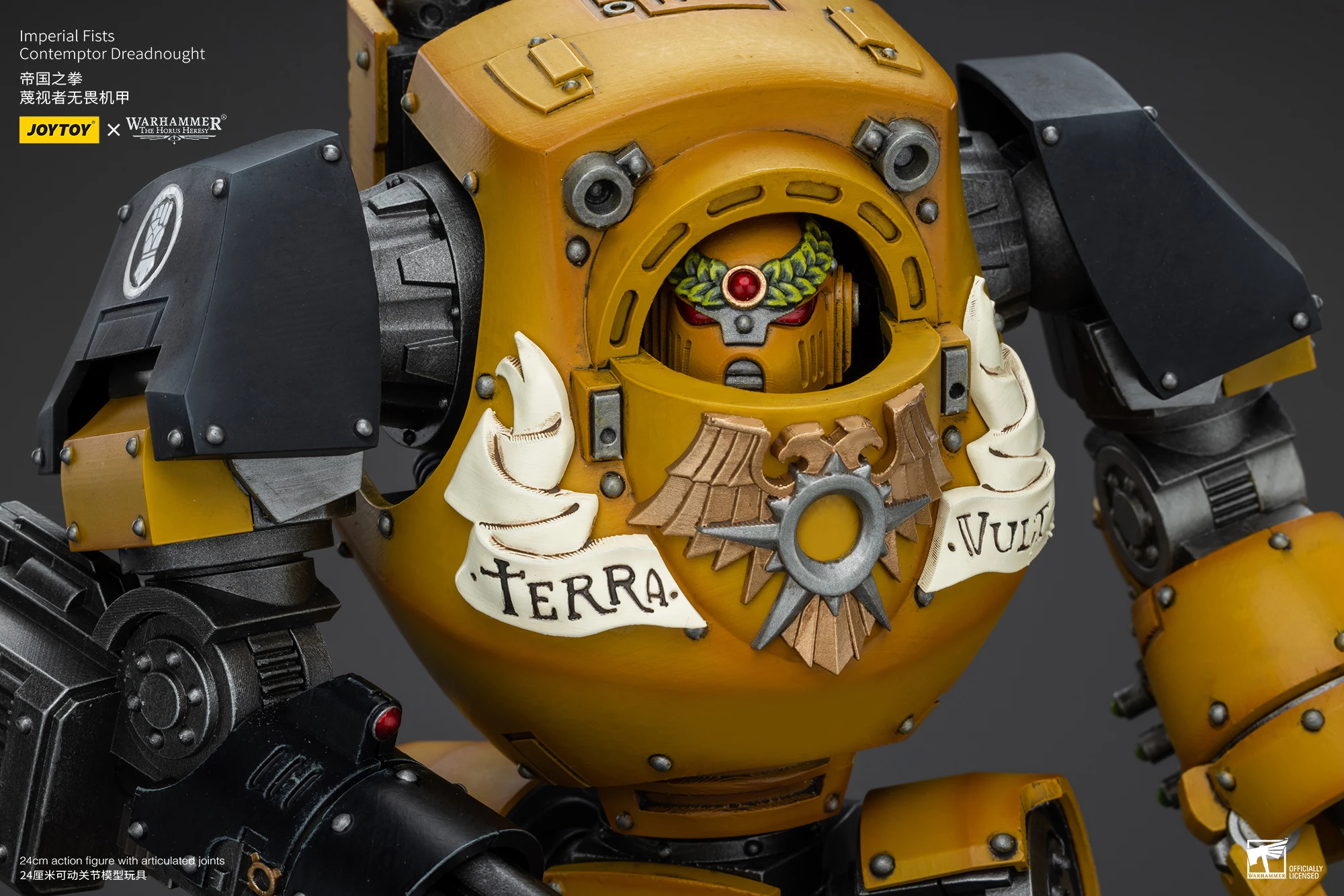 

【JOYTOY】Warhammer 40K The Horus Heresy Lmperial Fists Contemptor Dreadnought Mecha Toy Collection