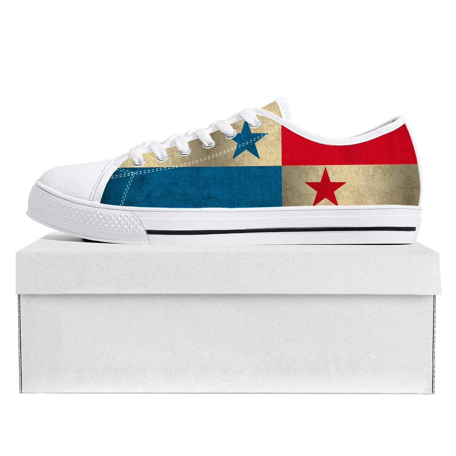 

Panamanian Flag Low Top High Quality Sneakers Mens Womens Teenager Canvas Sneaker Panama Prode Casual Couple Shoes Custom Shoe