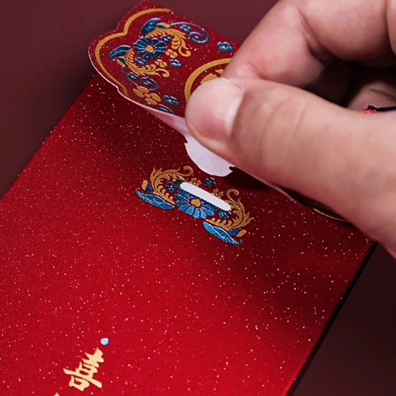 10 pz/pacco busta rossa da sposa tradizionale cinese con nappa pacchetti di denaro fortunati benedizione pacchetto rosso regali di nozze Hongbao