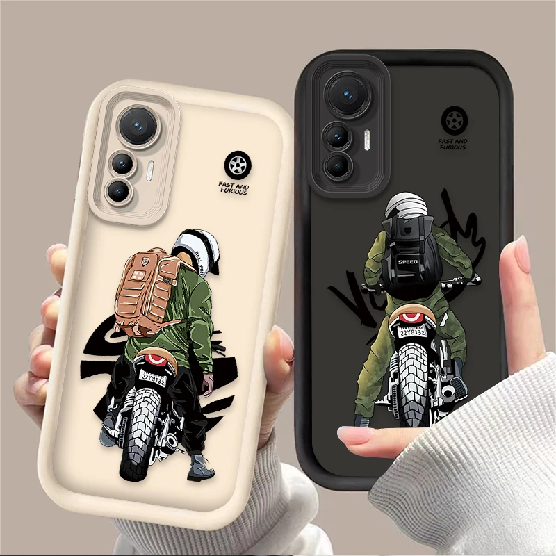 Trendy male locomotive Case for Xiaomi 14T 13T 12T 11T 13 12 11 Lite 5G NE POCO X6 X5 F6 F5 F3 X4 GT X3 NFC M5S C65 M6 Pro 4G