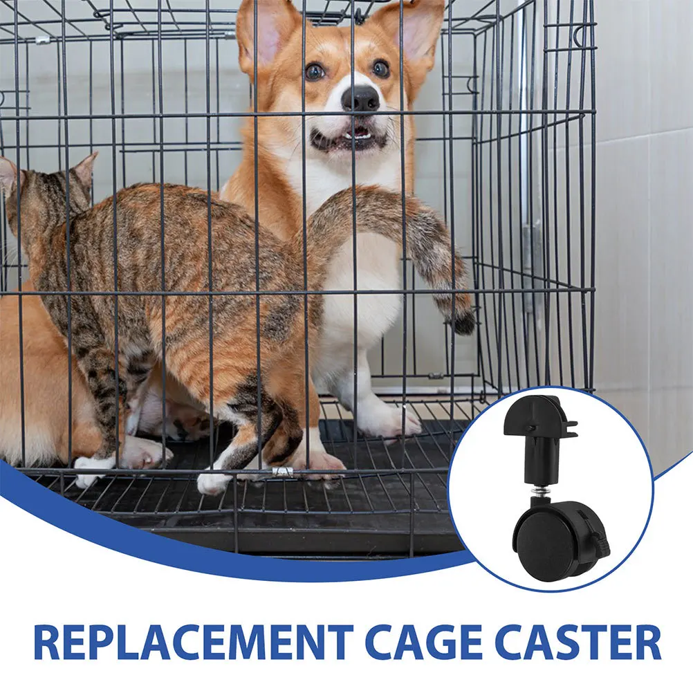 Roulettes pour petits meubles, 6 pièces, pour caisse pour animaux de compagnie, installation facile, universelle, adaptée à un usage domestique, roulette de Cage de remplacement