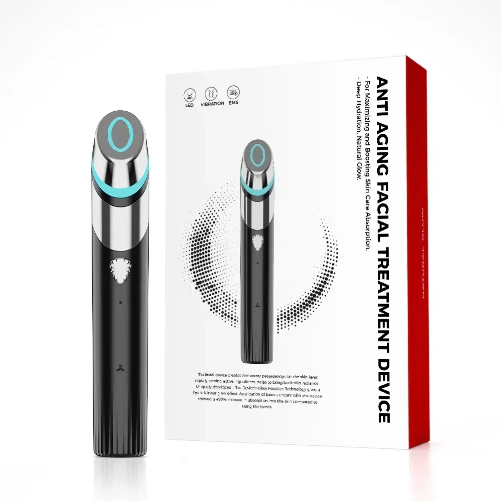 Upgraded Personal Massager, Red and Blue Light Therapy Anti-Aging Treatment LED Wand for Acne