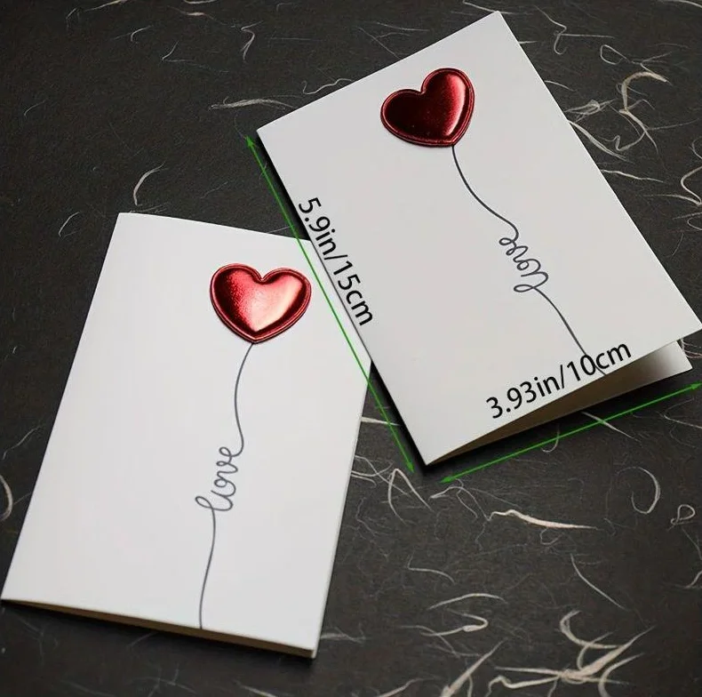 1 قطعة بطاقات هدية عيد الحب الحب بطاقة بريدية دعوة الزفاف بطاقات المعايدة الذكرى لها بطاقة هدية عيد الحب