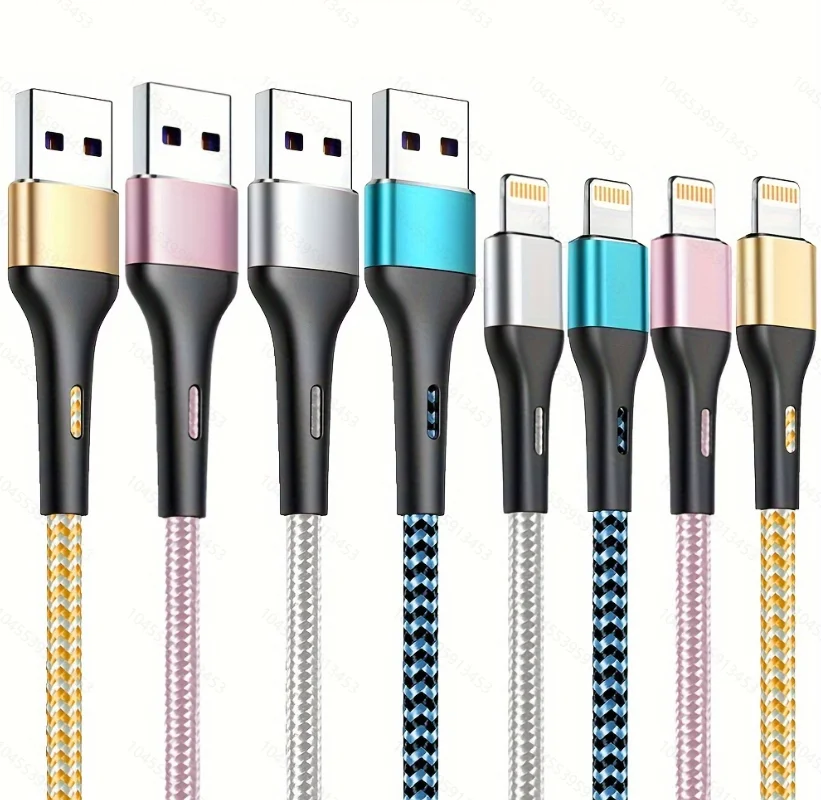 

3A USB Fast Charging Cable For iPhone 14 11 12 13 Pro X XS Max 6 7 8 Plus SE iPad Cord Phone Charger Data Wire 1/2/3m 10ft