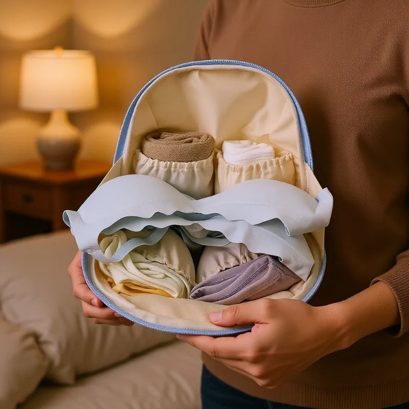 1/2pcs Underwear Storage Bag Multifunctional Storage Bag Three-in-one Travel Intimate Clothing Organization Bag
