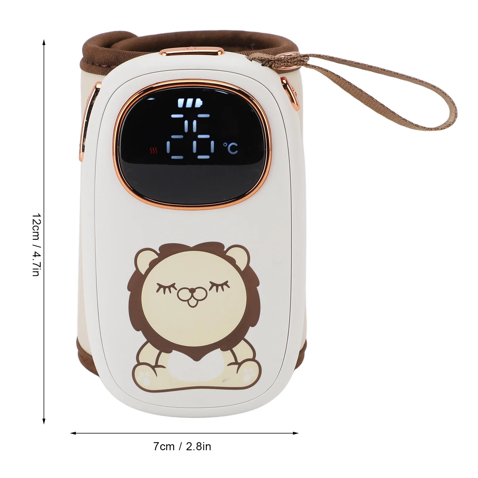 1 قطعة زجاجة محمولة أكثر دفئا USB شحن زجاجة الحليب التدفئة كم درجة حرارة ثابتة مثالية للسفر صيغة حليب الثدي #5