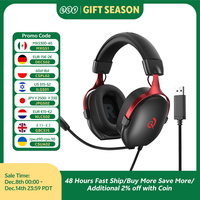 QCY VN200 Pro Wired Gaming Headset With Mic 40mm Driver 7.1 Surround Over Ear Headphones For PC PS4 PS5 Gamer Headphones