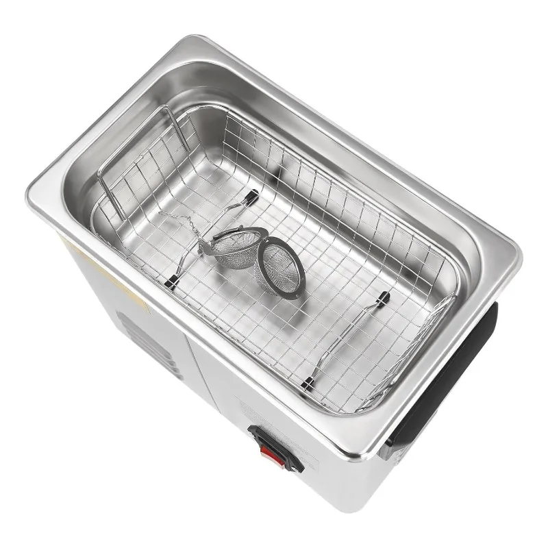 เครื่องทําความสะอาดเครื่องประดับอัลตราโซนิกดิจิตอล, เครื่องทําความสะอาดเครื่องประดับมืออาชีพพร้อมหน้าจอ LED, อุณหภูมิและเวลาที่ปรับได้, 3 โหมด