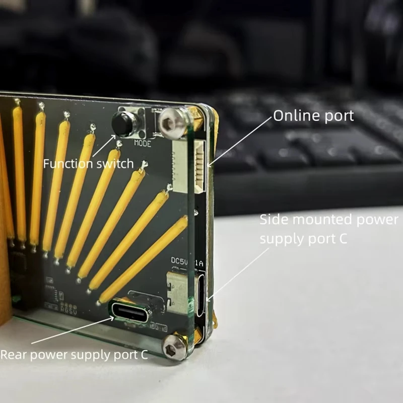 SCLS DIY レトロレベルインジケーター LED 音楽スペクトル LED オーディオレベルインジケーター ピックアップリズムライト 音声制御