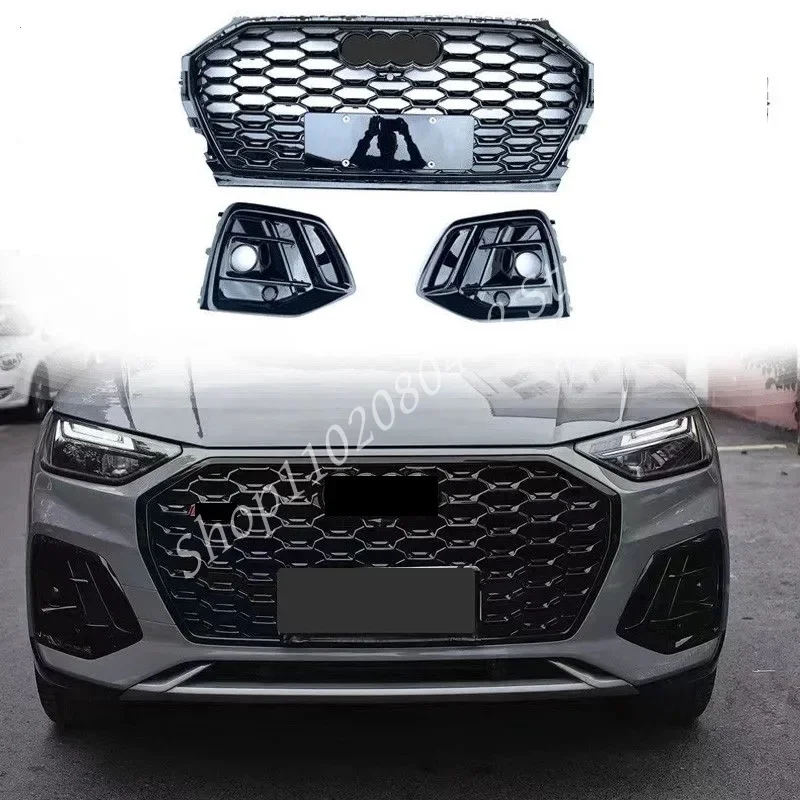 

Яркая черная Решетка переднего бампера для Audi Q5 upgradation SQ5 2021-2022