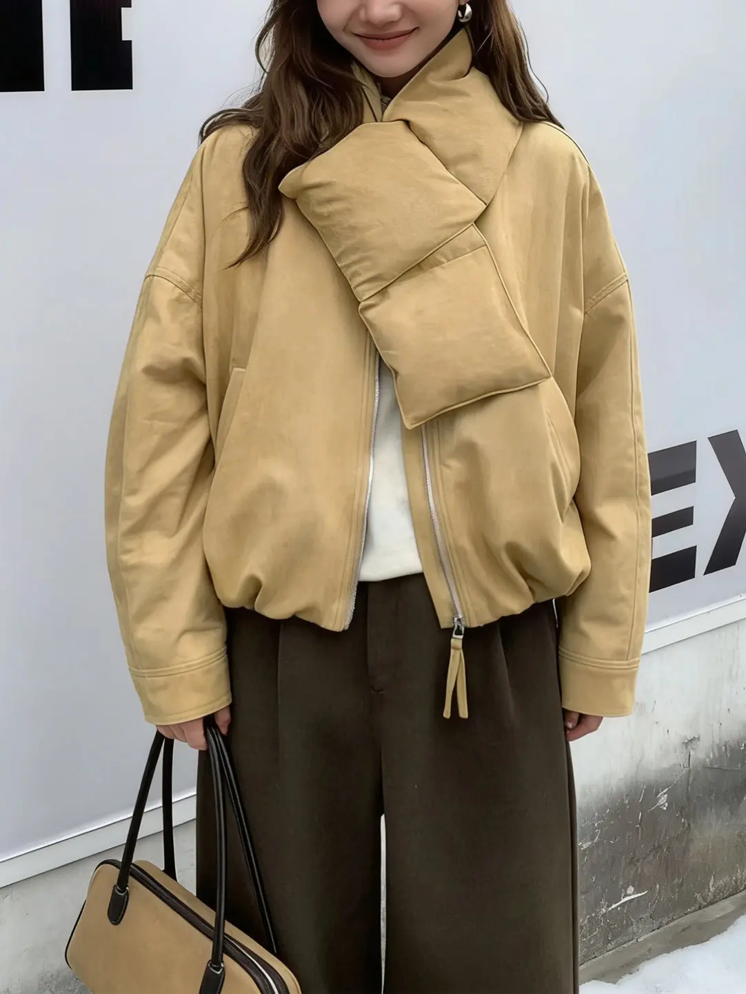 

Retro Faion Warm Cotton Jaet Women's Winter New High Quali Color Casual Versatile Thi Outerwear