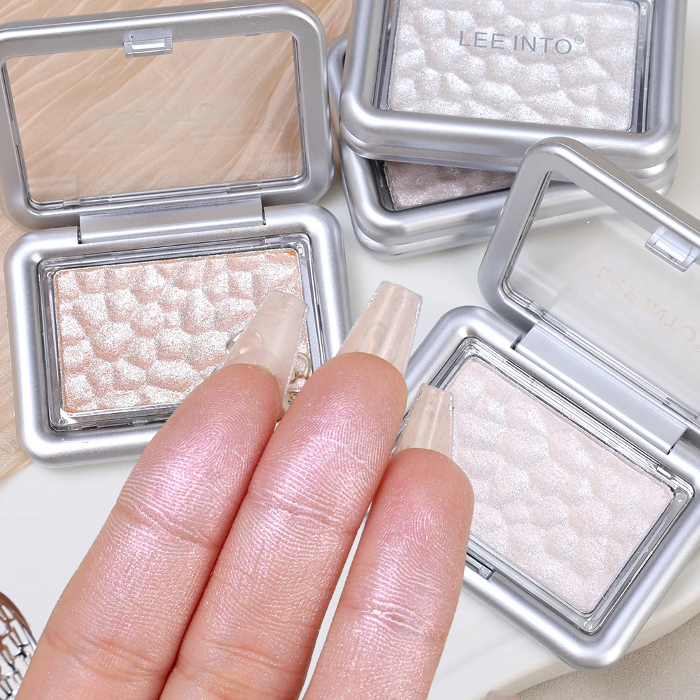 Contour Brighten Highlighter Palette White Silver Brightening Face Waterproof Monochrome High Gloss Face Repairing Eye Shadow