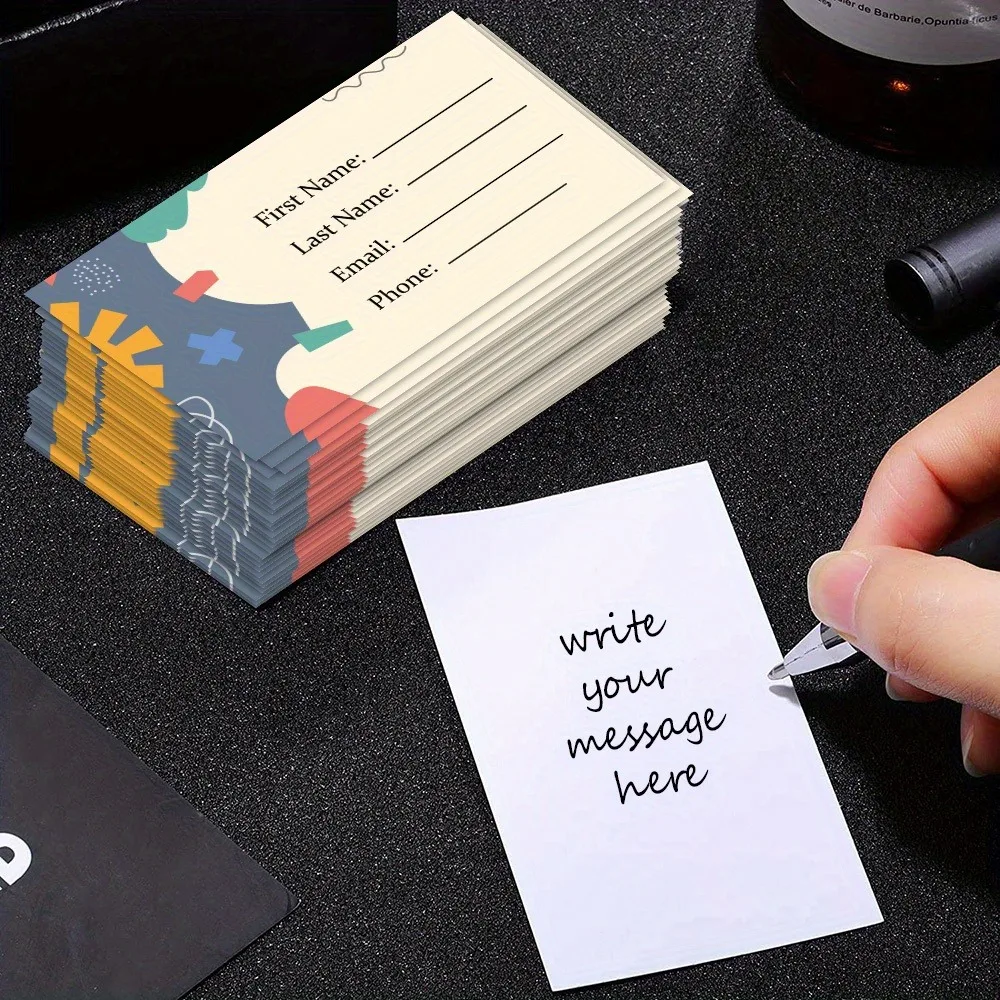 Custom Business Cards 1000pcs - Single-Sided Print One Blank Side, Add Your Logo Free Design for Small Business