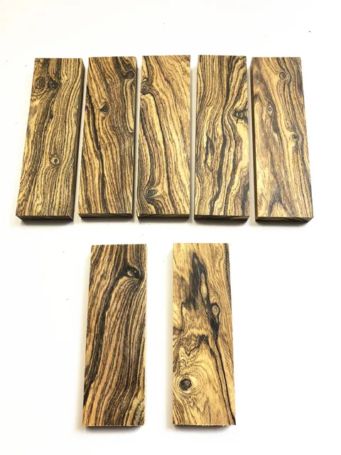 1pcs Wood Material Cordia elaeagnoides A.DC. Handmade Verawood Pick Bracelet Wrist Card Knife handle Material plate wood DIY 2