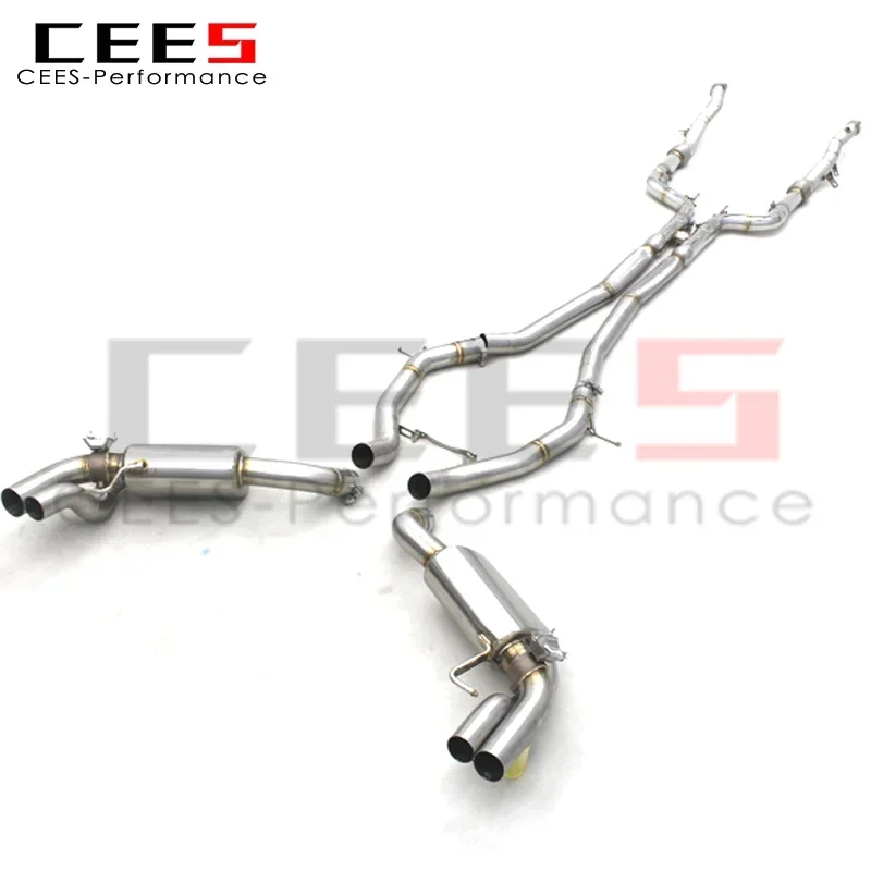 CEES Exhaust Pipe Muffler for Mercedes-Benz S63 AMG COUPE C217 5.5T 2012-2019 Stainless Steel Racing Escape Car Exhaust System