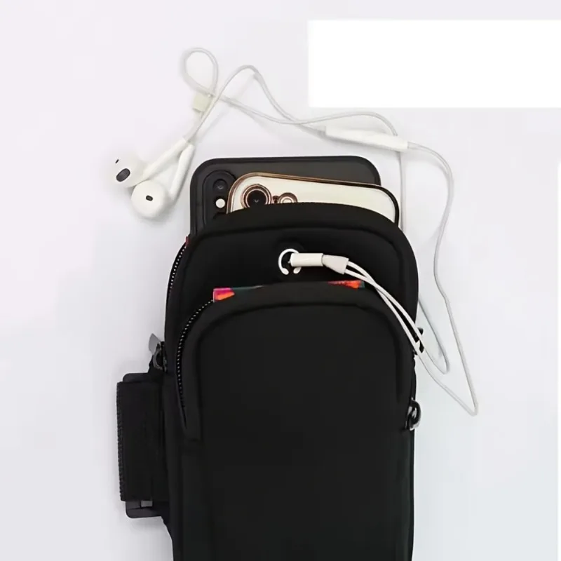 1pc Outdoor Cycling Arm Bag, Portable Fitness Storage Pouch, Sports Phone Pouch,Suitable for Fitness, Jogging, And Hiking.