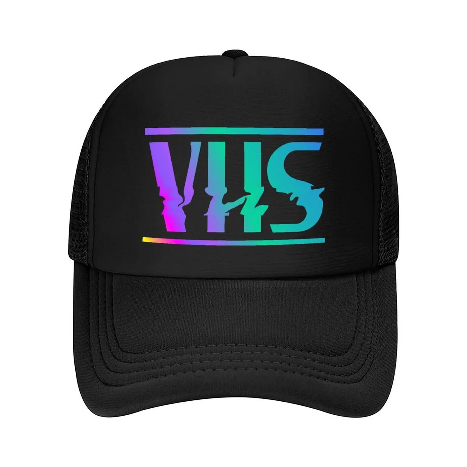 

Retro VHS Logo Colorful Vaporwave Gradient Baseball Cap Sunscreen derby hat Male hat beach hat Hats For Men Women's