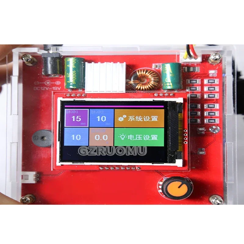 Energy Storage Capacitor Spot Welder Controller Portable Spot Welder Suit Semiautomatic Welding Tool 0.25mm 18650 Battery