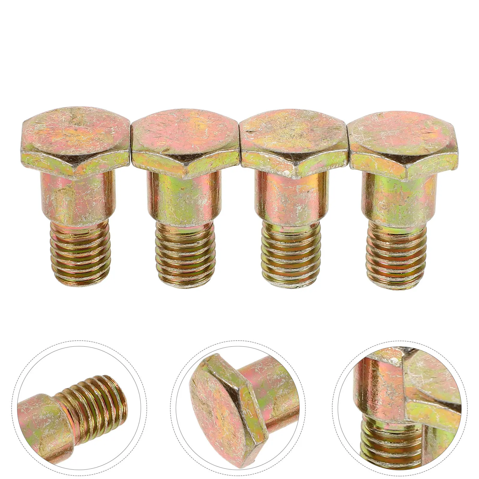 4Pcs Motorcycle Side Support Screws Reliable Iron Material Easy Install Side Stand Replacement Kickstand Components