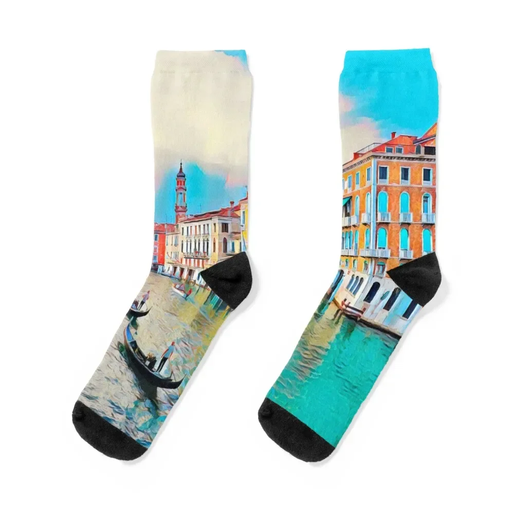 Venice Italy Socks Stockings man Climbing Boy Socks Women's