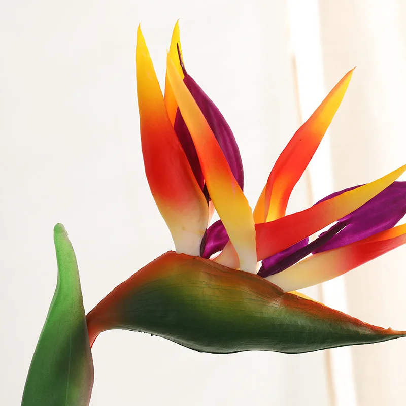 82 cm künstlicher Palme und Simulationsvogel des Paradieses, grüne Palmblattzweige aus Kunststoff, geeignet für die Dekoration Ihres Hausgartens – Detail 8