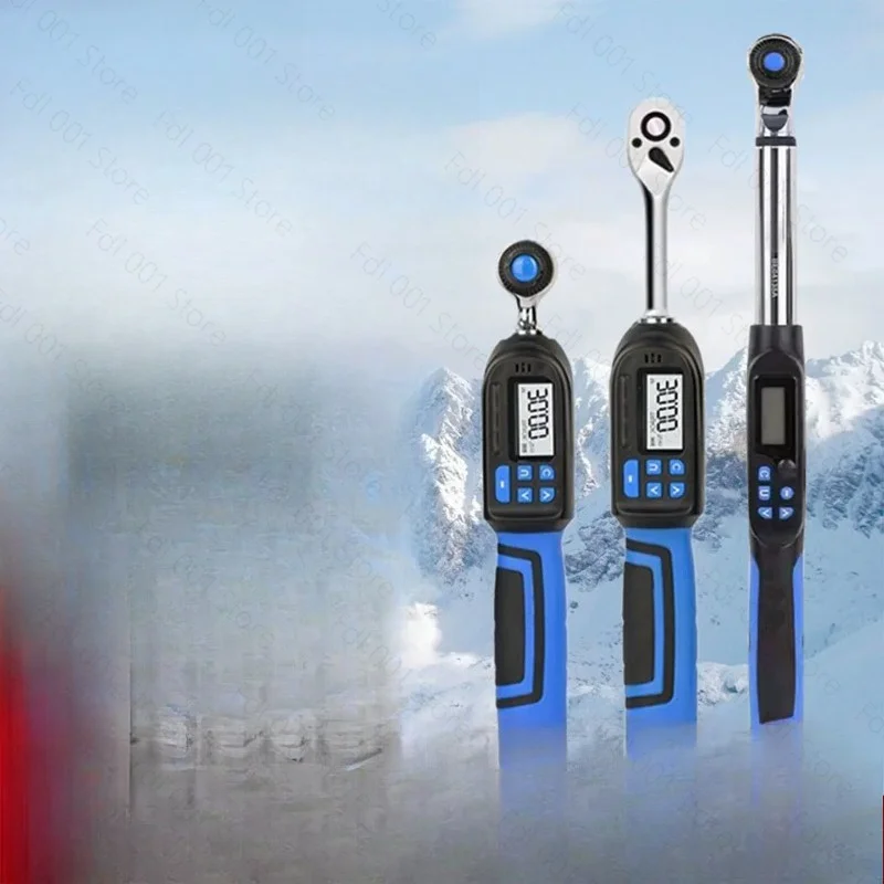 Professional-grade interchangeable digital wrench, ±2% error LCD screen, preset torque four-speed switching
