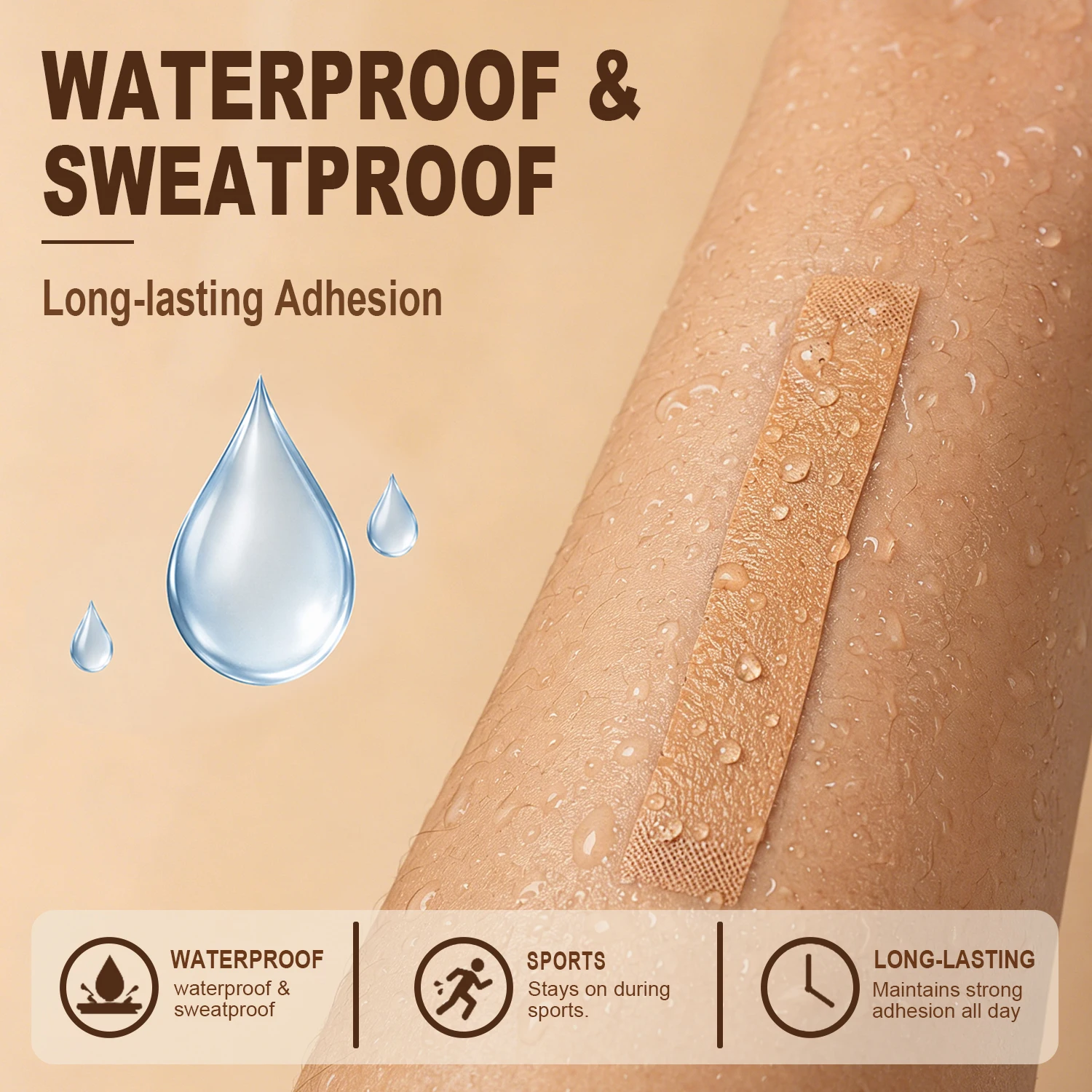 Natural Skin Tone Concealing Tape Long Lasting Waterproof Tattoo Scar Cover Patch Invisible Breathable Flaw Hide Sticker