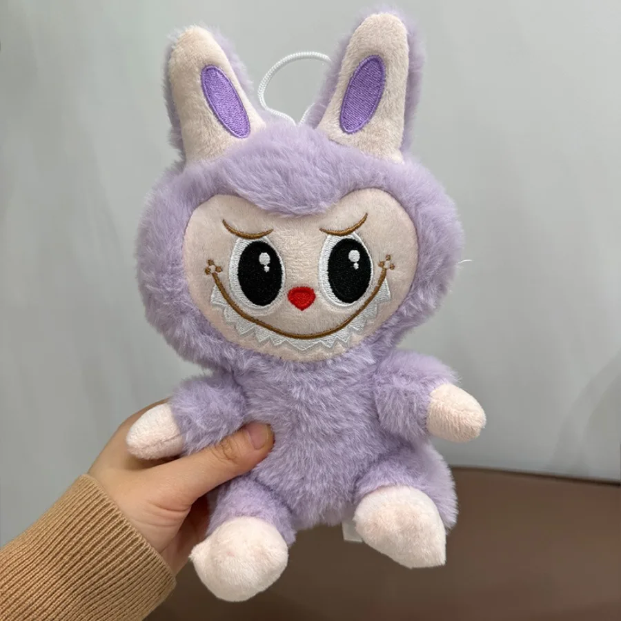 Anime Monster Labubu Kawaii pluszowa brelok zabawka Model figurki prezent lalki z kreskówek miękka pluszowa Pushie wystrój torby zabawka prezenty