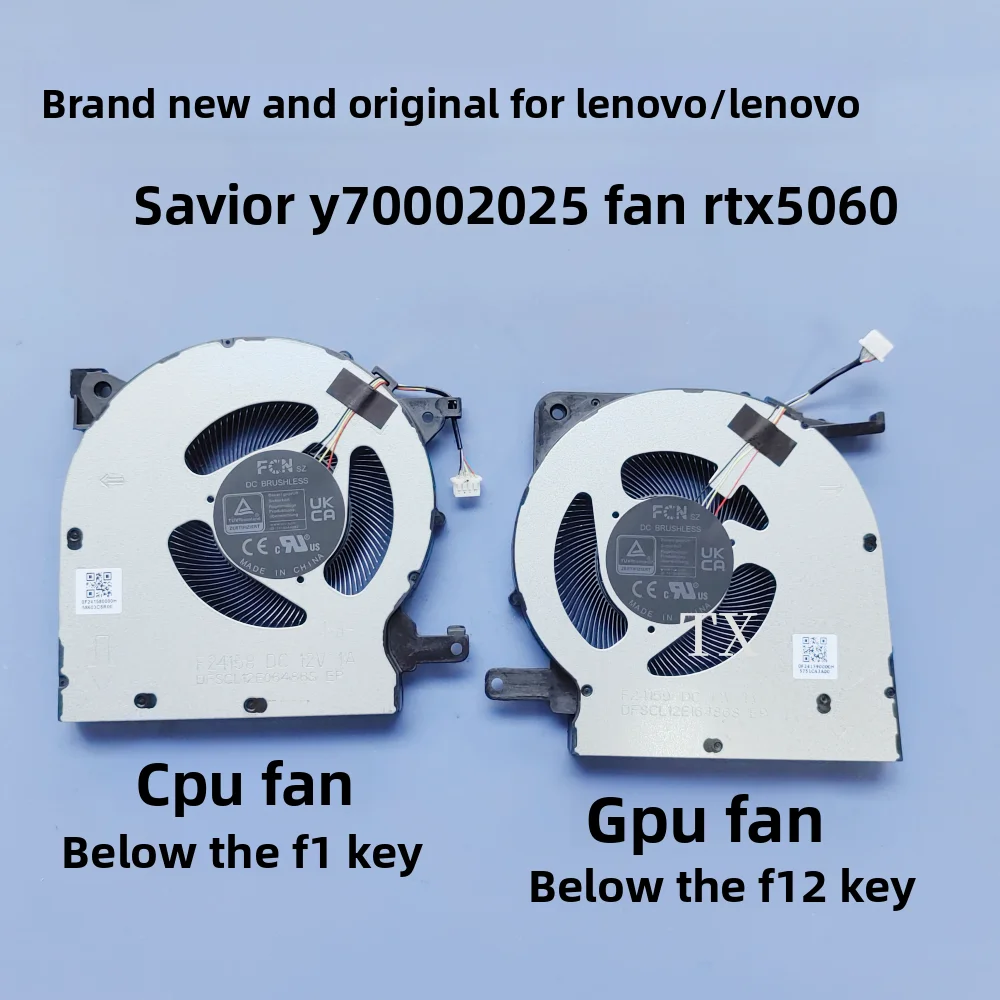 For  Lenovo Savior Y7000 2025 fan RTX5060 12V cpu gpu fan