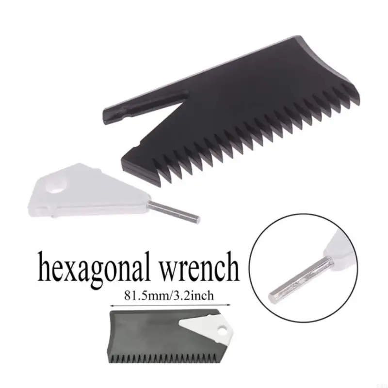 Surfboard Wax Comb with Fins Key NonSlip Plastic Wax Scraping Comb Scraper Wax Scraping Comb Remover Maintenance Tool