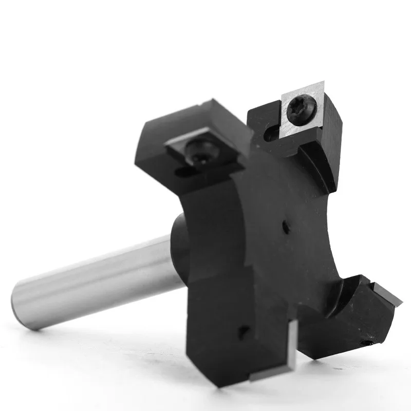 1 pc 12“ Shank 4 Flutes Insert-Style Spoilboard CNC End Mill Precision Face Milling Cutter Router Bit For Woodworking Tools