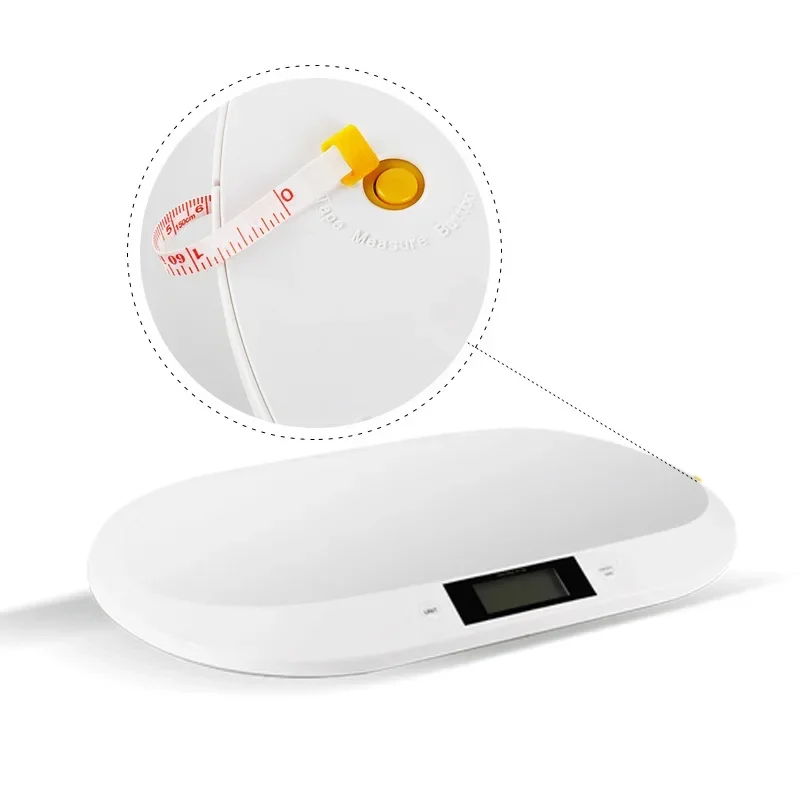 Newborn Weight Electronic Scale with Tape Measure 20kg Mini Baby Scale Parcel Weighing Height Measuring Instrument