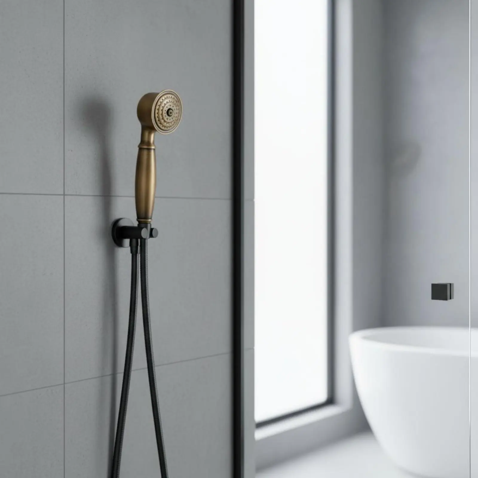 

Handheld Shower Head Traditional Design Telephone Design Hand Shower