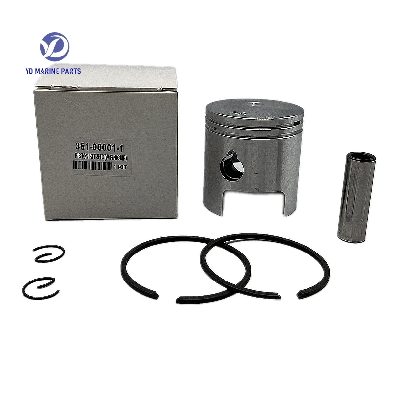 

Diameter :55mm 351-00001-1 For TOHATSU Outboard 2-stroke 9.9HP 15HP Piston Kit (Standard) Boat accessories