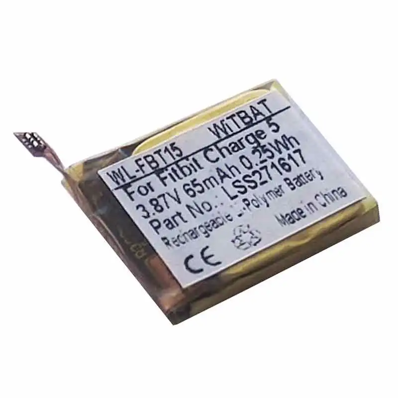 New Replaces 65mAh 271617 Battery For Fitbit Charge 5 Smart Sports Watch Genuine Batterie Accumulator AKKU