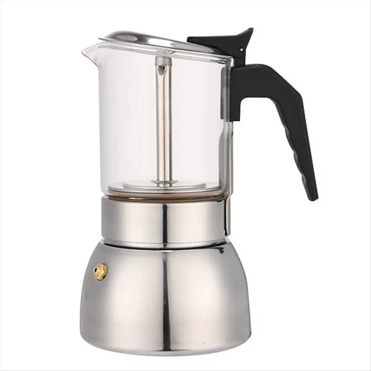 RANA 300ml Espresso Maker, Stainless Steel Moka Pot, Compatible with for Induction & GasStovetops, Protable & Easy to Clean