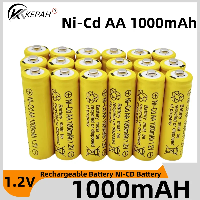 100% Original 1.2V AA1000mAh Rechargeable Alkaline Battery NI-MH 1.5 V Battery for Clocks Mice Computers Toys So On