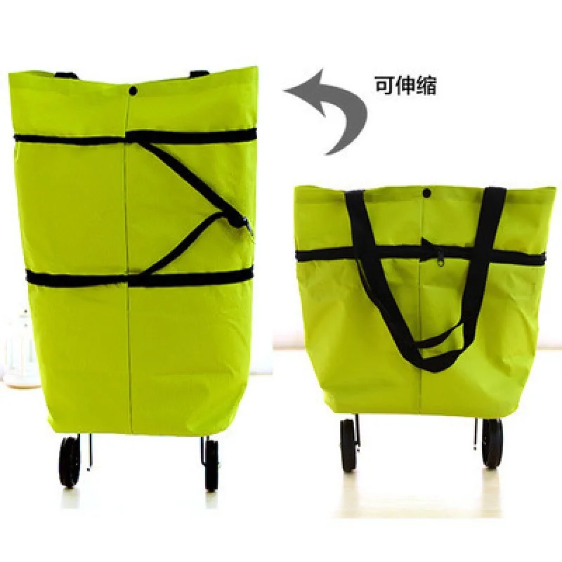 Bolsa de compras con ruedas para escalada, carrito de compras pequeño, carrito de equipaje, carrito plegable, carrito de remolque