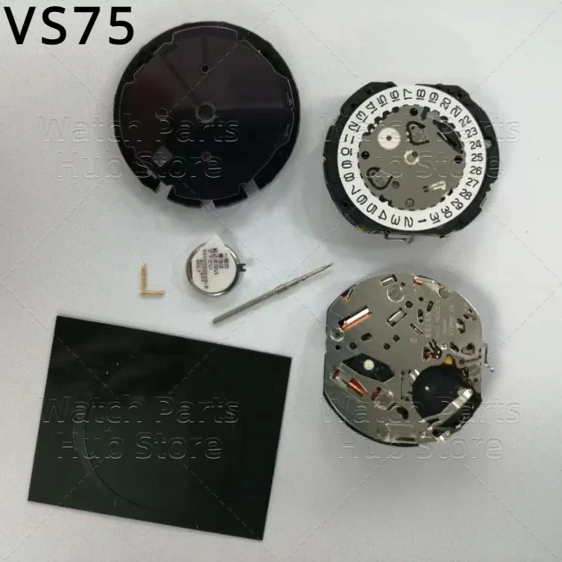 Original Brand New VS75A VS75B Movement Eco-Drive Movement Solar Movement VS75 VS72 Watch Accessories