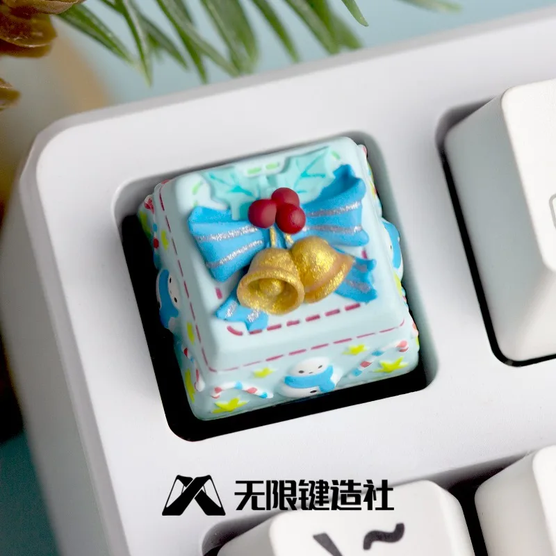 

Christmas Series Cute Creative Keycap Single Resin Key Caps for Mechanical Keyboard Customized 3D ESC Keycaps Christmas Gifts
