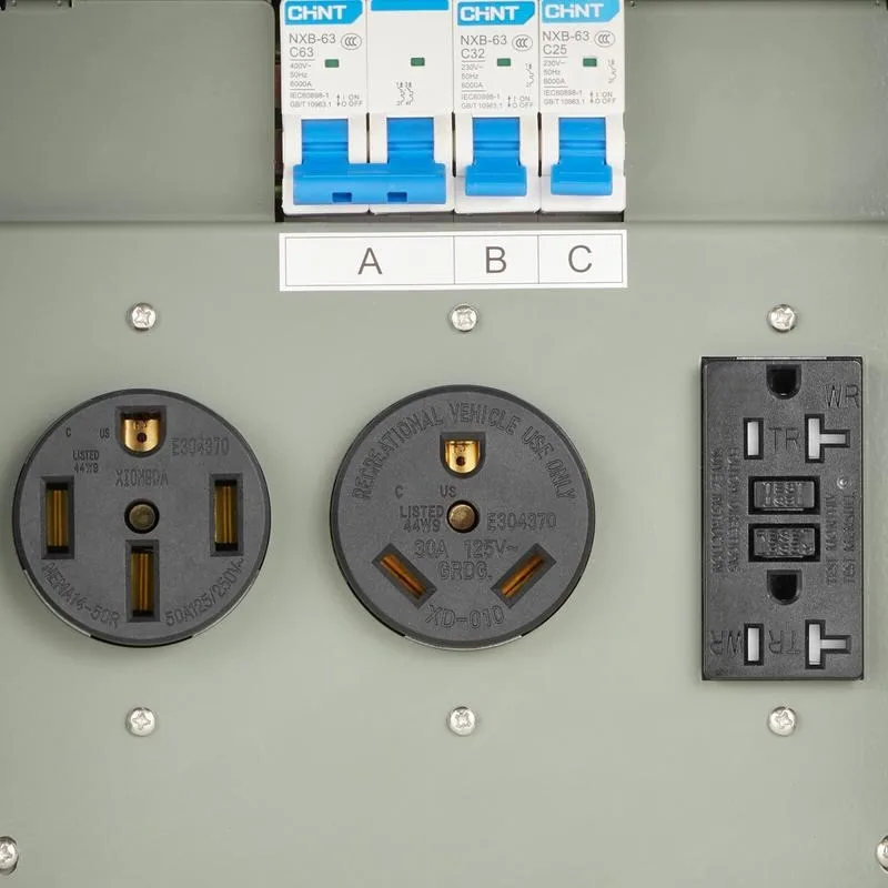 Temporary Power Outlet Panel RV Electrical Panel 20 30 50 Amp Outlet Box