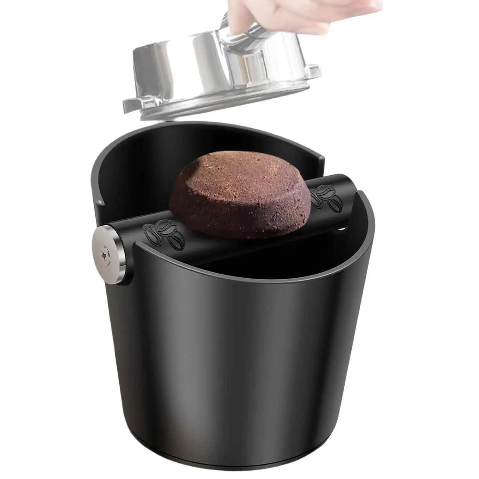 Coffee Grinding Tapping Box Coffee knock box Coffee tapping box, Espresso tapping box with detachable lever,Tamping Container